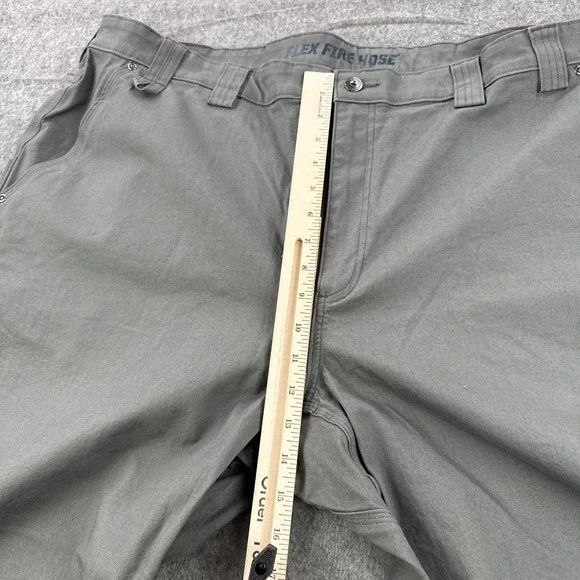 Duluth Trading Pants Mens 46x30 Gray DuluthFlex Fire Hose Carpenter Relaxed Fit - Picture 12 of 16